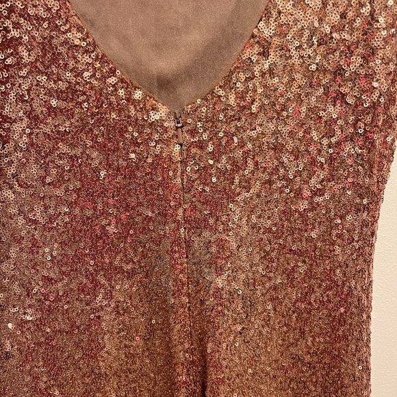 Revelry Rose Gold Sequin Bridesmaid Dress - Picture 5 of 8